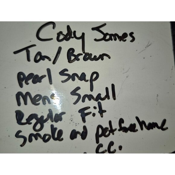 Cody James Regular Fit Long Sleeve Western Shirt Small - Picture 10 of 10